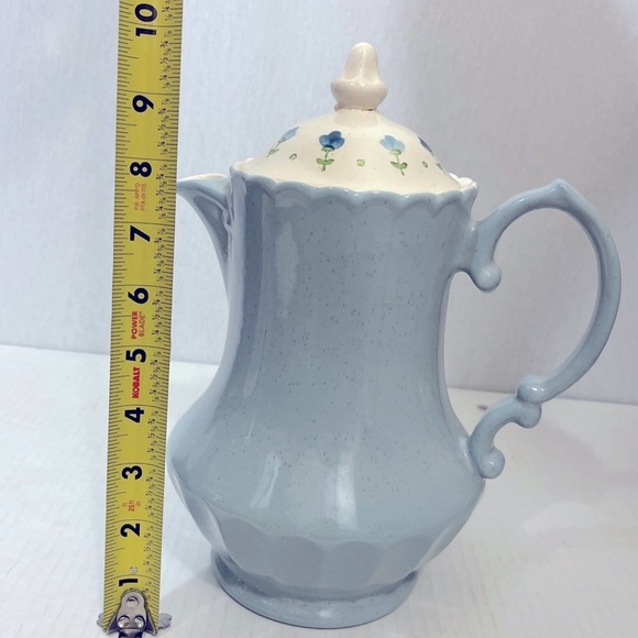 RARE Metlox Vernon Ware True Blue Tea/Coffee Pot With Lid - Picture 4 of 7